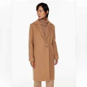 Aritzia stedman coat (unlined) size xs camel